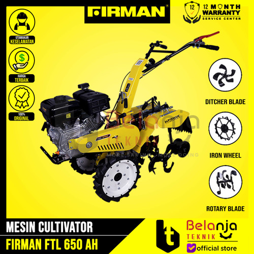 [EZM.3504355] FIRMAN Mesin bajak mini FTL 600 HA Cultivator FTL 600HA PARIT FTL600HA