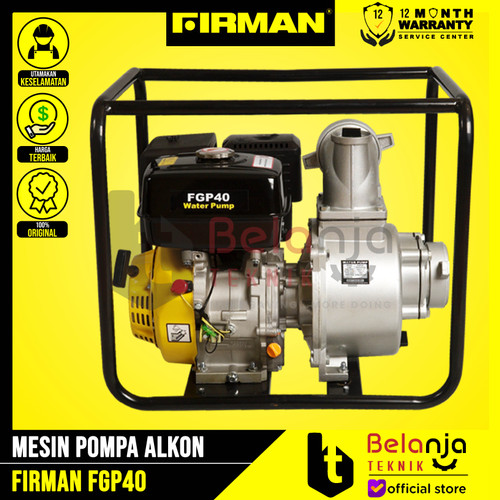[EZM.3503025] Firman Water Pump Mesin Alkon Pompa Air Irigasi FGP 40 4 Inchi 15 M 4"