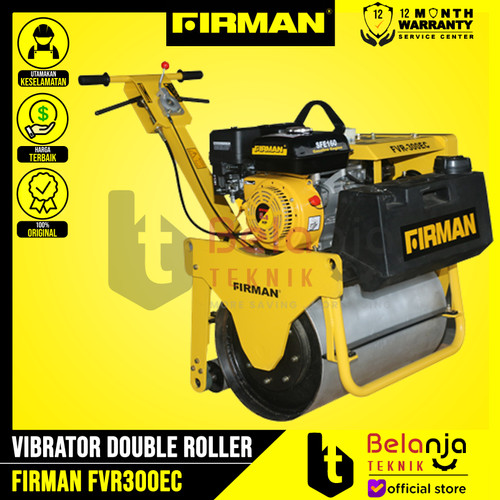[EZM.3503026] Firman Vibrator Double Roller FVR300EC Mesin Pemadat Tanah Unit Only