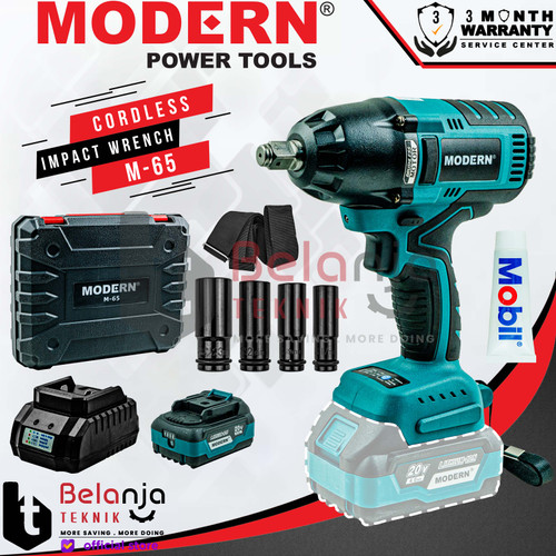 [EZM.3503055] MODERN Cordless Impact Wrench M 65 Pembuka Baut Baterai M65 M-65