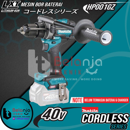 [EZM.3503059] Makita Mesin Bor Baterai HP001GZ Cordless Hammer Driver Drill 40V HP