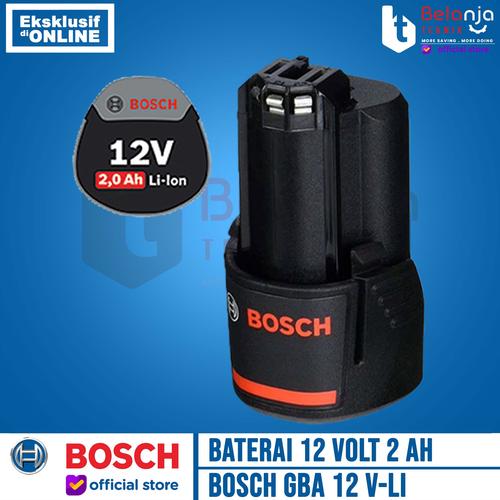[EZM.3503087] Bosch Batu Baterai 12V 2 Ah Battery Cordless Lithium Ion GBA 12 V-LI