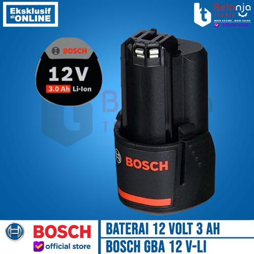 [EZM.3503097] Bosch Batu Baterai 12V 3 Ah Battery Cordless Lithium Ion GBA 12 V-LI