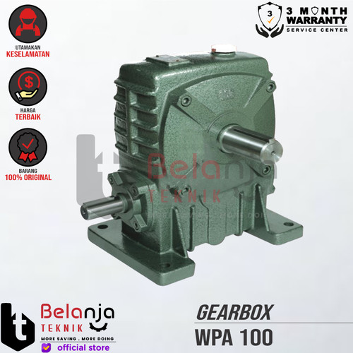 [EZM.3503233] Gearbox WPA100 Gear Box WPA 100 Ratio 1 - 60 Speed Reducer
