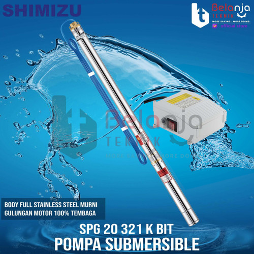 [EZM.3503255] Shimizu SPG 20 321 K BIT 3/4 HP 2 Inch Mesin Pompa Air Satelit + kabel