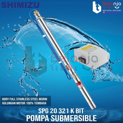 [EZM.3503255] Shimizu SPG 20 321 K BIT 3/4 HP 2 Inch Mesin Pompa Air Satelit + kabel