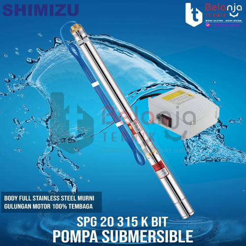 [EZM.3503256] Shimizu SPG 20 315 K BIT 0.5 HP 2 Inch Mesin Pompa Air Satelit + kabel