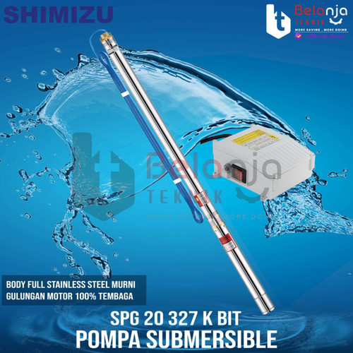 [EZM.3503257] Shimizu SPG 20 327 K BIT HP 2 Inch Mesin Pompa Air Satelit + kabel