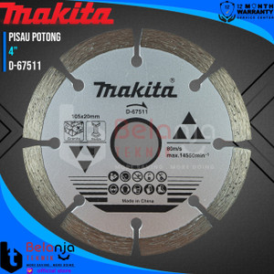 [EZM.3503260] Makita Diamond Wheel Granite 4 Inch Mata Pisau Potong Granit Keramik