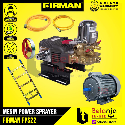 [EZM.3503291] Firman Mesin Power Sprayer FPS22 FPS 22 + Dinamo 2 HP 1 Phase 4 Pole