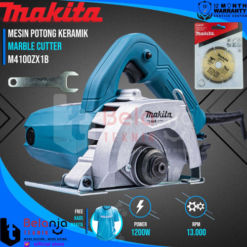 [EZM.3503292] Makita MT Mesin Potong Keramik M 4100 ZX1B 110 MM M4100ZX1B 4 Inch