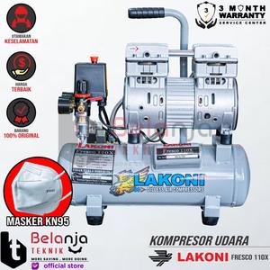 [EZM.3503309] Lakoni Fresco 110 X Compressor Oilless Kompresor Udara Portable 1 HP