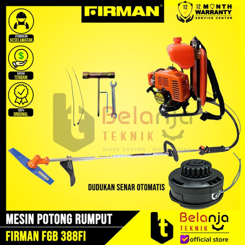 [EZM.3503373] Firman Mesin Potong Rumput FGB 388 FI Brush Cutter 2 Tak Plus Senar