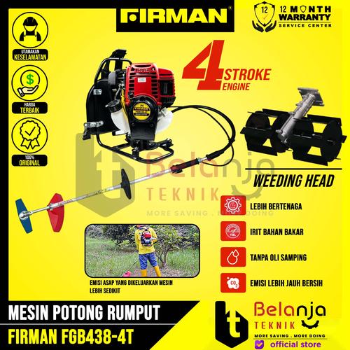 [EZM.3503375] Firman Mesin Potong Rumput Gendong FGB 438 4 Tak Plus Weeding Head