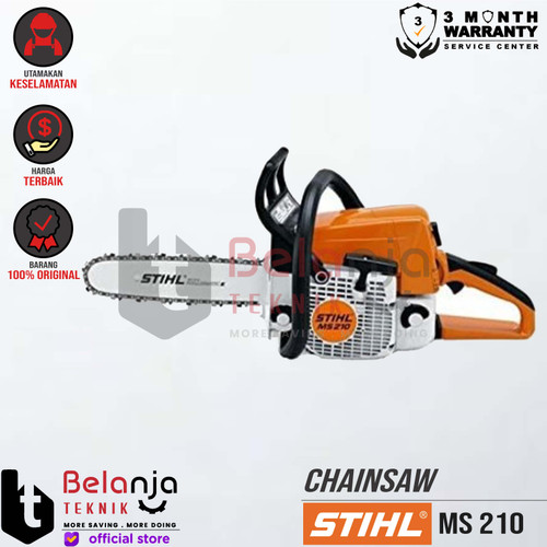 [EZM.3503408] STIHL Chainsaw MS 210 18 Inch Mesin Potong Kayu MS210 Gergaji Kayu 18"