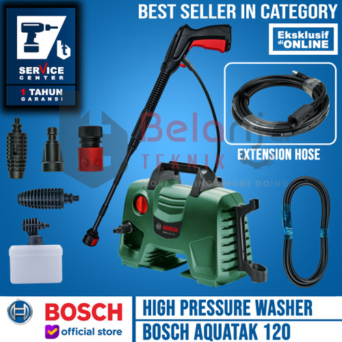 [EZM.3503437] Bosch Jet Cleaner Aquatak 120 1500W Extension Hose 6 Meter AQT 120 Bar