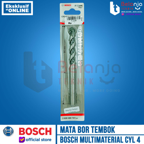 [EZM.3503441] BOSCH Mata Bor Multi Material 12 mm CYL 4 CYL4 Multipurpose Drill Bits