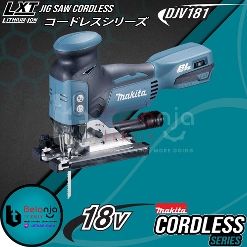 [EZM.3503448] Makita Mesin Gergaji Triplek Kayu 18V Jigsaw Cordless Baterai DJV181Z
