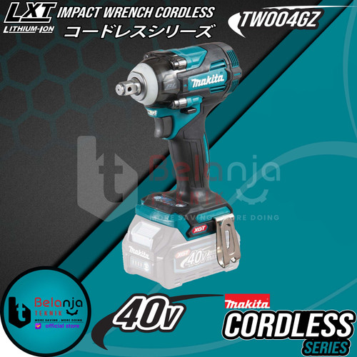 [EZM.3503522] Makita Impact Wrench Cordless TW004GZ 40V Mesin Pembuka Baut Baterai