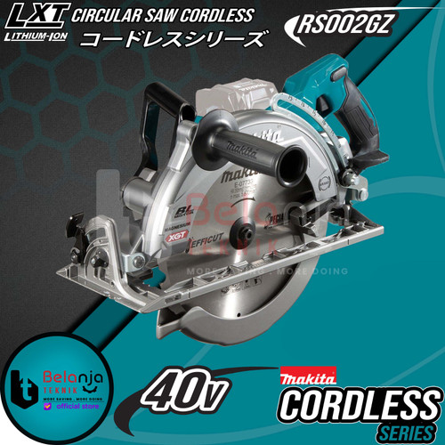 [EZM.3503525] Makita Circular Saw Baterai RS002GZ Mesin Potong Kayu Cordless 40V 10"