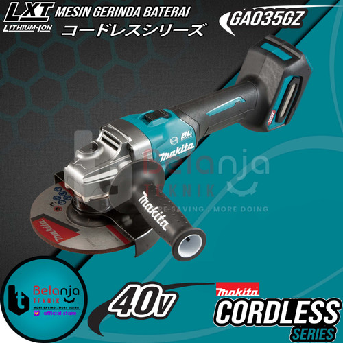[EZM.3503532] Makita Mesin Gerinda Baterai GA035GZ Cordless Angle Grinder 6 Inch 40V
