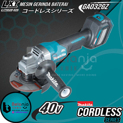 [EZM.3503533] Makita Mesin Gerinda Baterai GA032GZ Cordless Angle Grinder 5 Inch 40V