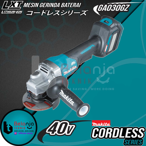 [EZM.3503534] Makita Mesin Gerinda Baterai GA030GZ Cordless Angle Grinder 4 Inch 40V