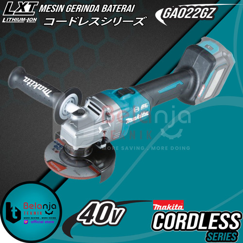 [EZM.3503538] Makita Mesin Gerinda Baterai Cordless GA022GZ Angle Grinder 4.5 Inch