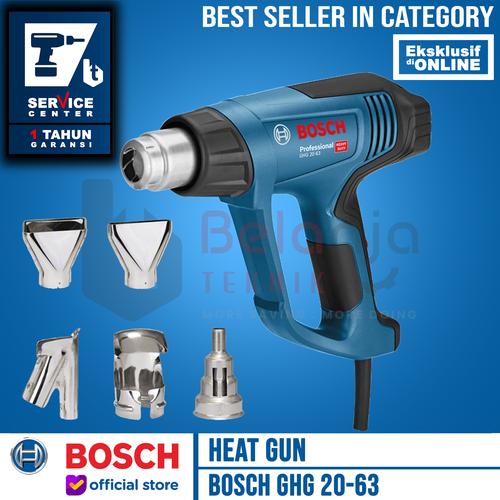 [EZM.3503565] Bosch Hot Gun GHG 20-63 FE Mesin Pemanas Listrik 2000W Digital 4Nozzle