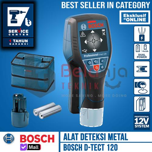 [EZM.3503567] Bosch D-Tect 120 Detector Alat Deteksi Pipa Logam Metal Universal Wall