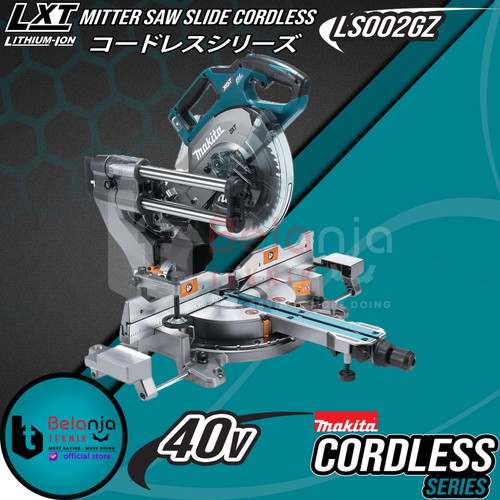 [EZM.3503578] Makita Mesin Gergaji Potong Kayu LS002GZ 40V Mitter Saw Slide Cordless