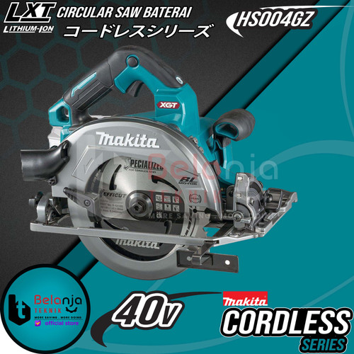 [EZM.3503579] Makita Mesin Circular Saw Baterai HS004GZ Cordless Potong Kayu 40V 7"