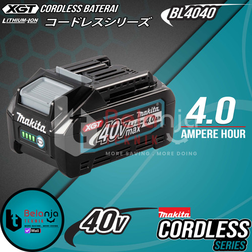 [EZM.3503589] Makita Battery 40V 4Ah BL 4040 Baterai 40 Volt 4 Ah Lithium Ion BL4040