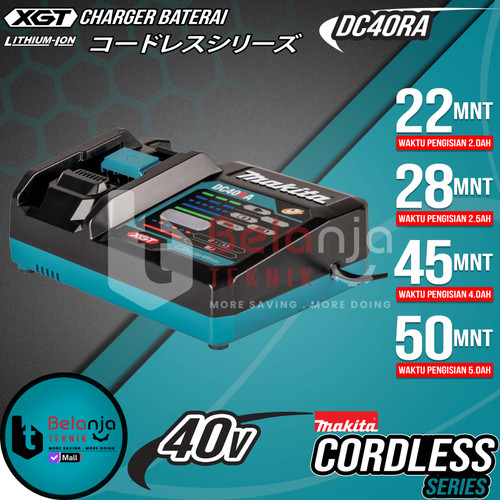 [EZM.3503590] Makita Battery Fast Charger DC40RA Baterai Lithium-Ion 40V DC 40 RA