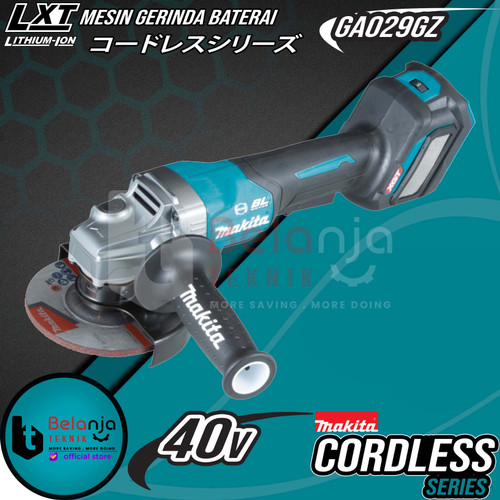 [EZM.3503592] Makita Mesin Gerinda Baterai Cordless GA029GZ Angle Grinder 5 Inch 40V