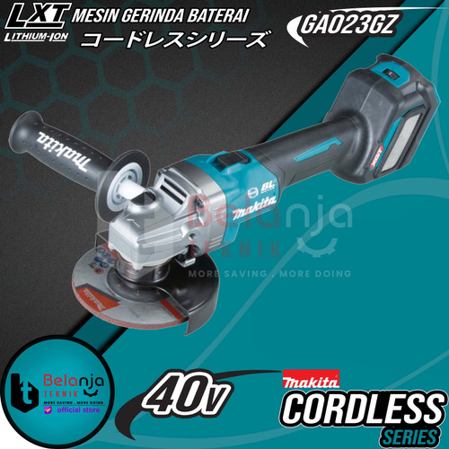 [EZM.3503594] Makita Mesin Gerinda Baterai Cordless GA023GZ Angle Grinder 5 Inch 40V
