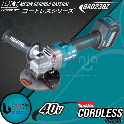 [EZM.3503594] Makita Mesin Gerinda Baterai Cordless GA023GZ Angle Grinder 5 Inch 40V