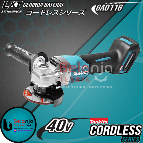 [EZM.3503597] Makita Mesin Gerinda Baterai Cordless GA011GZ Angle Grinder 4 Inch 40V