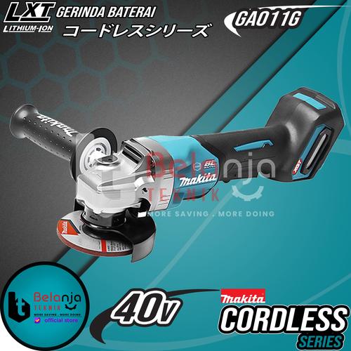 [EZM.3503597] Makita Mesin Gerinda Baterai Cordless GA011GZ Angle Grinder 4 Inch 40V