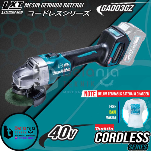 [EZM.3506554] Makita Mesin Gerinda Baterai Cordless GA003GZ Angle Grinder 4 Inch 40V