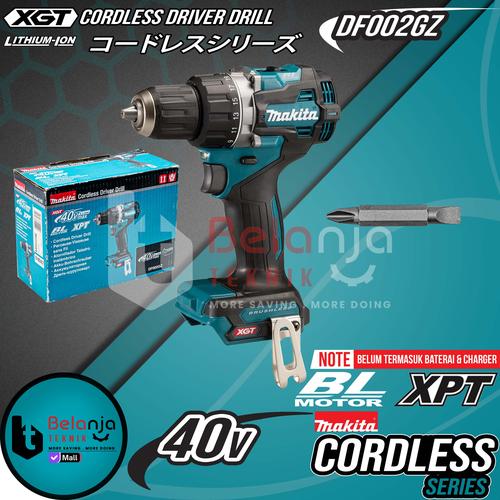 [EZM.3503599] Makita Mesin Bor Obeng Baterai DF002 Cordless Driver Drill DF002GZ 40V