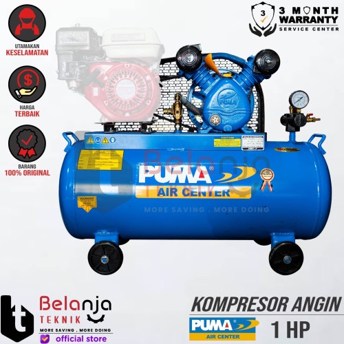 [EZM.3503601] PUMA Mesin Kompresor Angin 1 HP Air Compressor PUK1090A 1HP Body Only