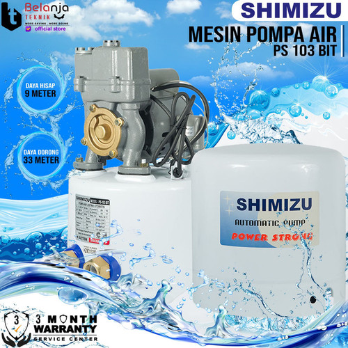 [EZM.3503630] Shimizu Pompa Air Otomatis PS 103 BIT 9 Meter Jet Pump PS103 Bit