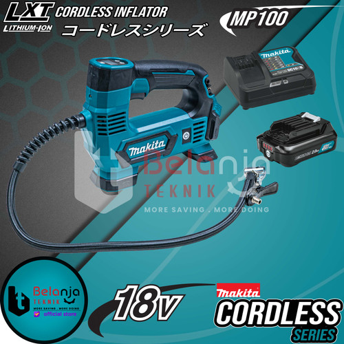 [EZM.3503641] Makita Cordless Inflator MP100 SET Pompa Ban Alat Isi Angin MP 100 12V