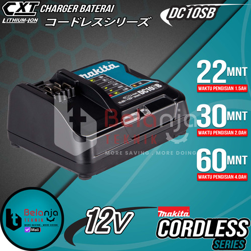 [EZM.3503642] Makita Lithium-Ion Rapid Optinum Charger DC10SB 12V max CXT DC 10 SB