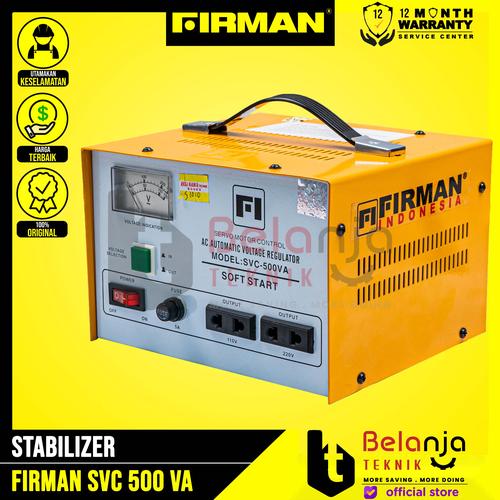 [EZM.3503646] Firman Stabilizer SVC 500 Watt Voltage Stabilizer SVC5000 Watt
