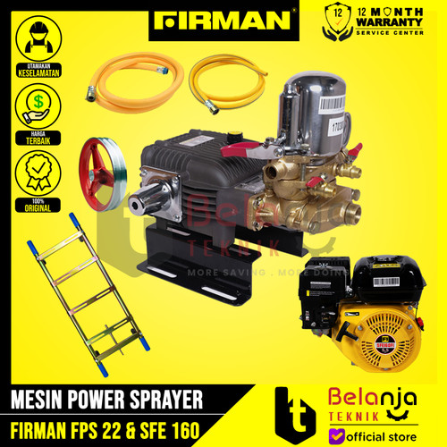 [EZM.3503715] Firman Mesin Power Sprayer FPS 22 Mesin Firman SFE 160 Set Siap Pakai