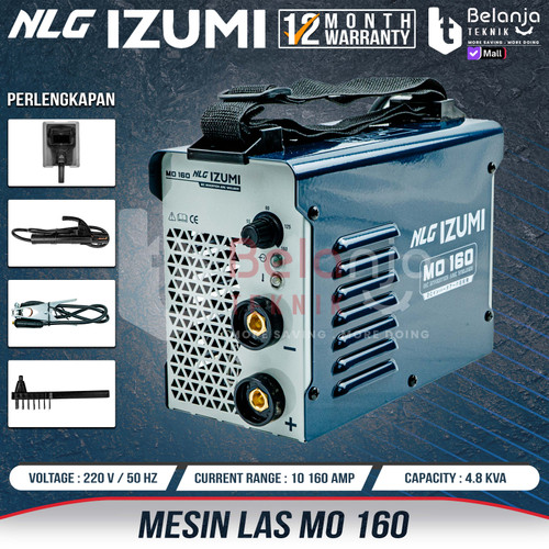 [EZM.3503740] Izumi Mesin Trafo Las MO 160 Inverter Potable 160 A MO160 DC Welder