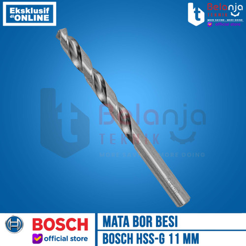 Bosch Mata Bor Besi 11mm HSS-G HSS G 11 mm Metal Drill Bits Bosch