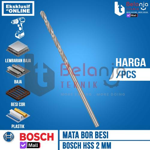 [EZM.3503779] Bosch Mata Bor Besi 2mm HSS-G HSS G 2 mm Metal Drill Bits Bosch